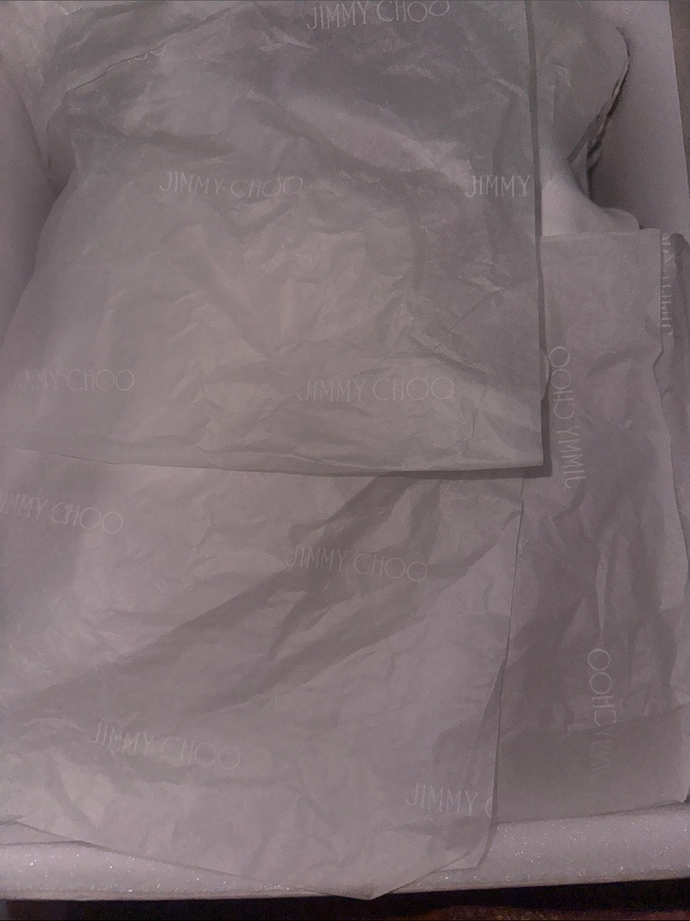 Jimmy Choo White Branded Tissue Paper